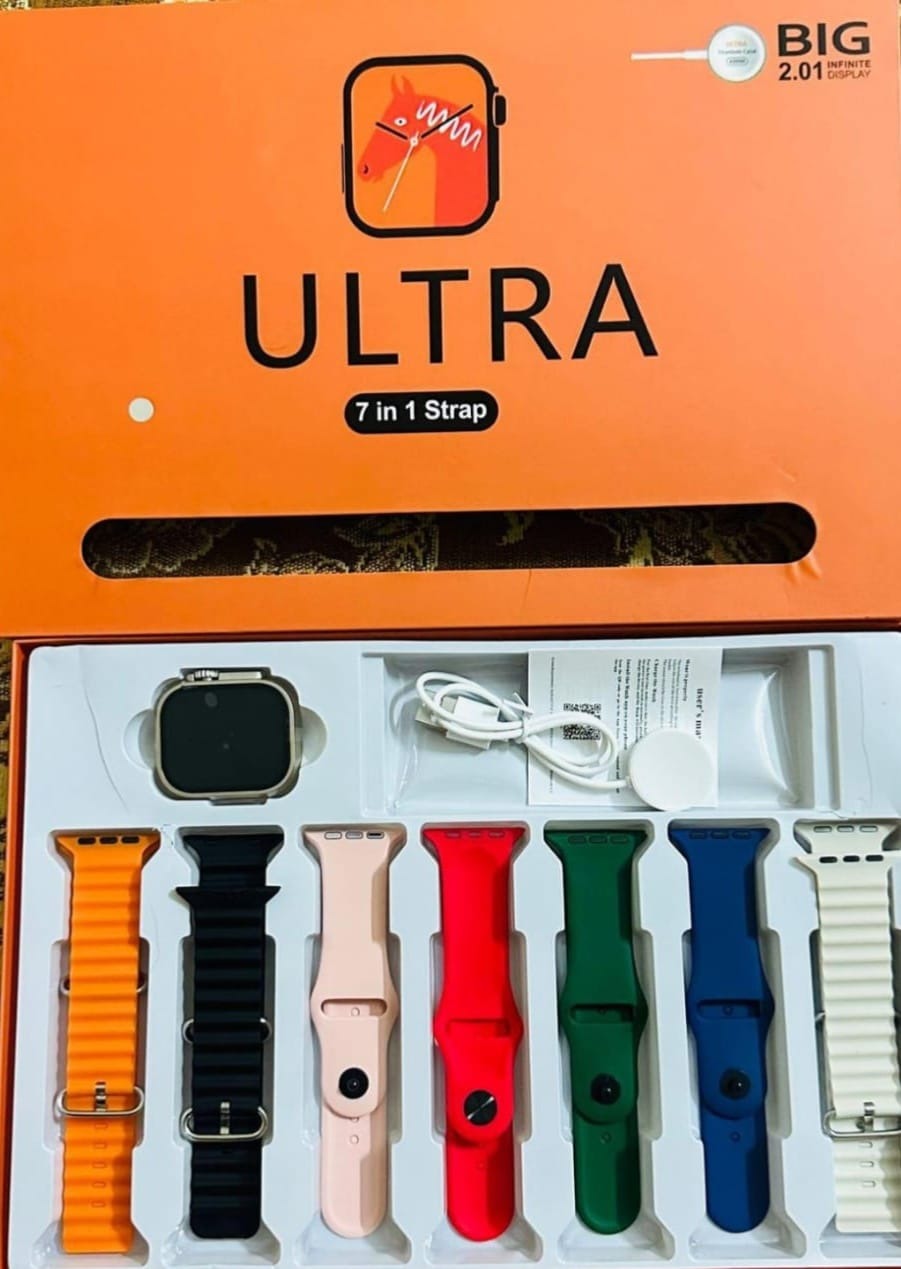 Big 2.01 Ultra Watch – 15000+ Sold! The Ultimate Smartwatch with 7 Straps for Unlimited Style & Comfort! Billux Bazaar