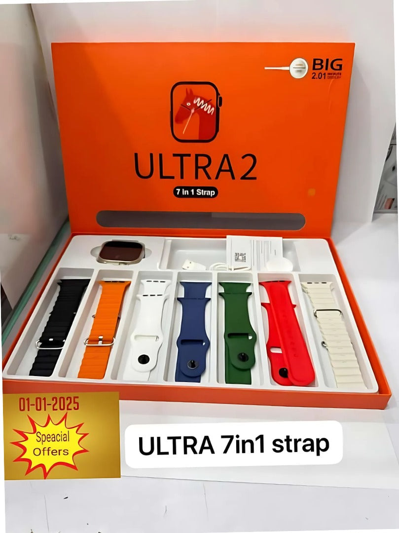 Big 2.01 Ultra Watch – 15000+ Sold! The Ultimate Smartwatch with 7 Straps for Unlimited Style & Comfort! Billux Bazaar