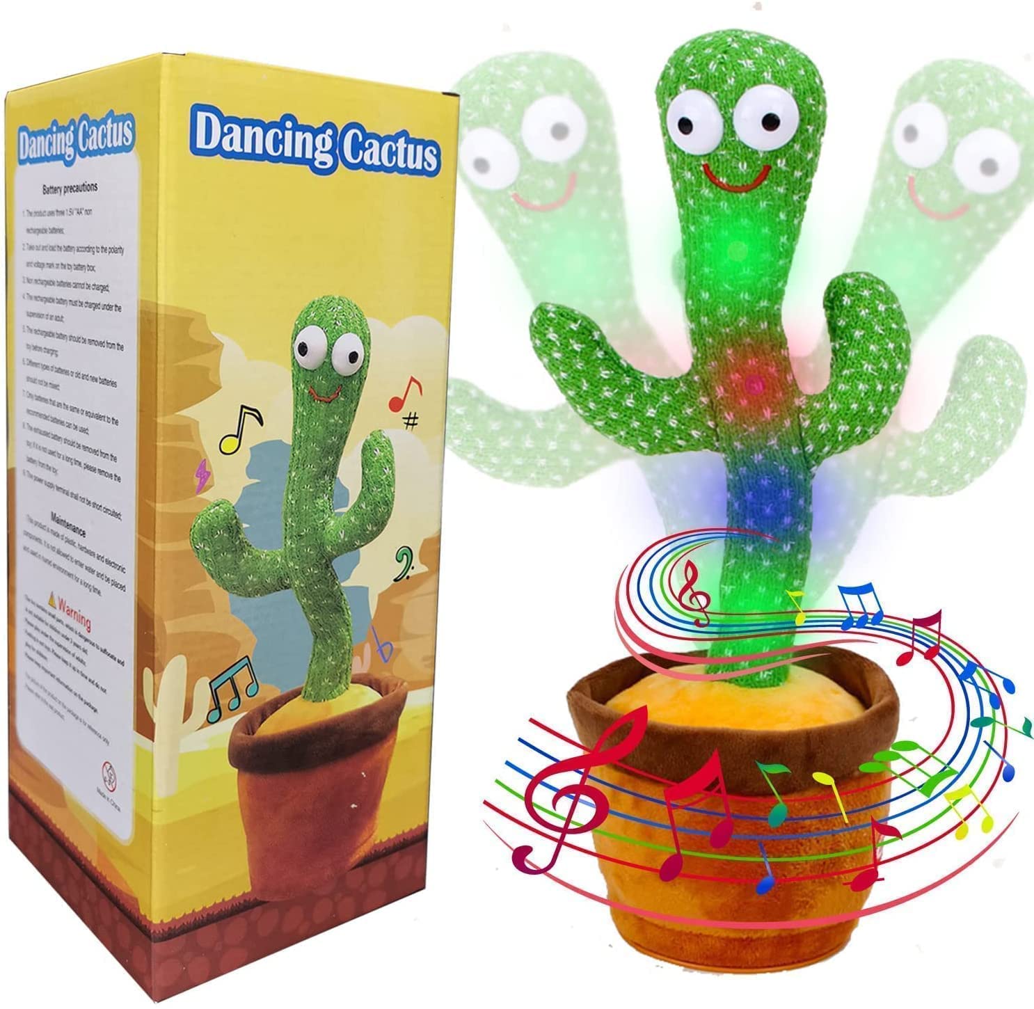 Dancing & Singing Cactus Toy – Hilarious Interactive Plush for Kids & Babies Billux Bazaar