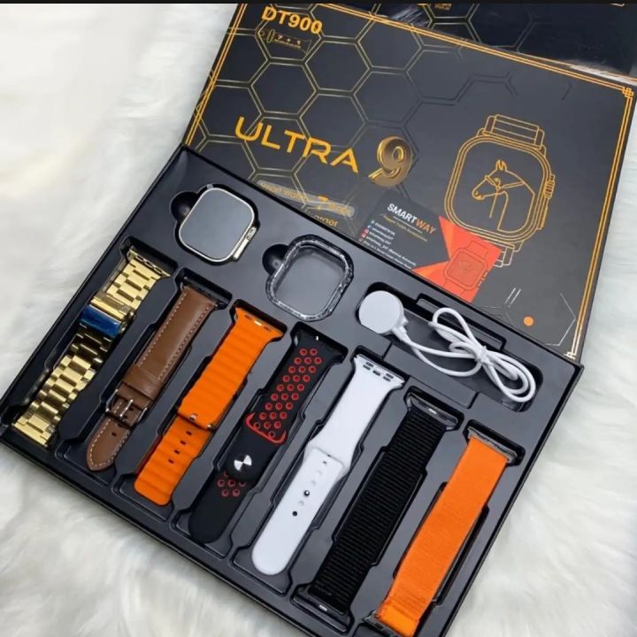 Smart Watch with 7 Straps β Bluetooth Calling, Fitness Tracking & 2.09β HD Display Billux Bazaar