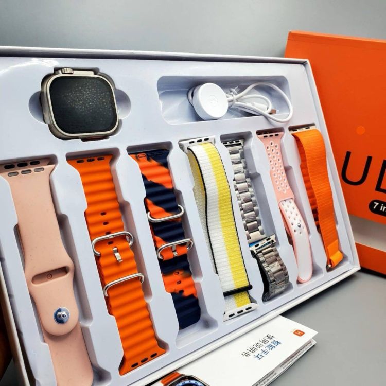 Smart Watch with 7 Straps β Bluetooth Calling, Fitness Tracking & 2.09β HD Display Billux Bazaar