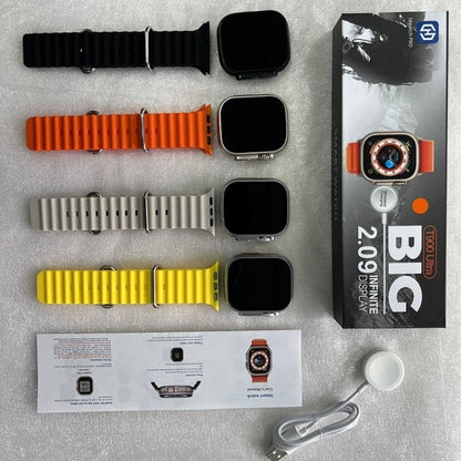Smart Watch with 7 Straps – Bluetooth Calling, Fitness Tracking & 2.09” HD Display Billux Bazaar